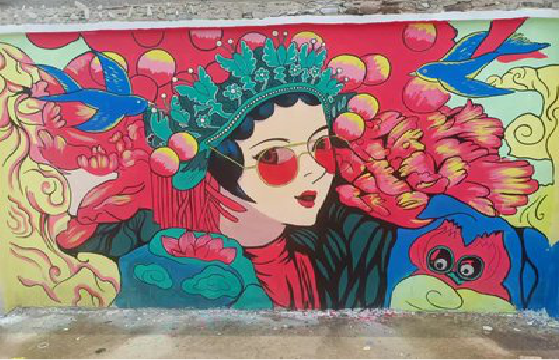 宣威墙体彩绘-网红墙