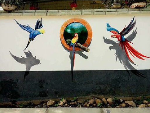 宣威视觉错位-3D墙绘设计