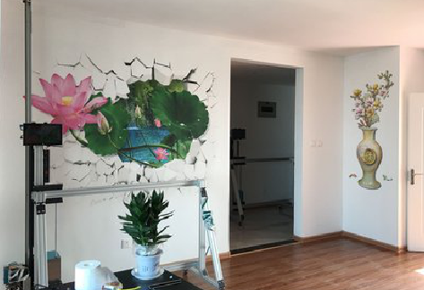 宣威墙体彩绘相比墙纸的优势。