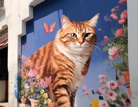 宣威自己绘制有个性的手绘墙