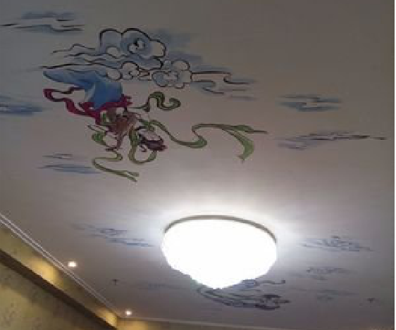 宣威如何快速绘制天花板上的手绘墙？