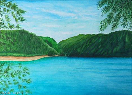 宣威在墙绘中，如何绘画绿水青山？