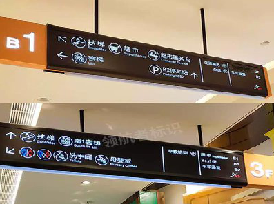 宣威如何通过商场标识牌引导客流分布？