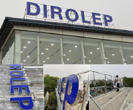 宣威楼顶发光字安装的注意事项。